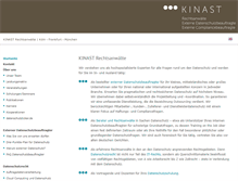 Tablet Screenshot of kinast-partner.de
