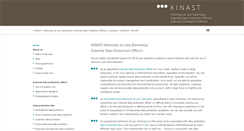 Desktop Screenshot of kinast-partner.com