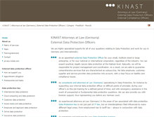 Tablet Screenshot of kinast-partner.com